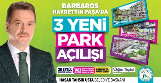 Gaziosmanpaşa Belediyesi tarafından Barbaros Hayrettin Paşa Mahallesi’nde yapılan 3 yeni