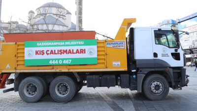 İstanbul için art arda yapılan kar yağışı uyarılarının ardından Gaziosmanpaşa