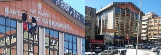 AK Parti Kartal İlçe binasına silahlı 2 kişi girmesinin ardından
