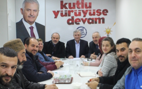 AK Parti Gaziosmanpaşa İlçe Başkan yardımcıları Osman Gürel,Recep Aslıyüksek, Komisyon