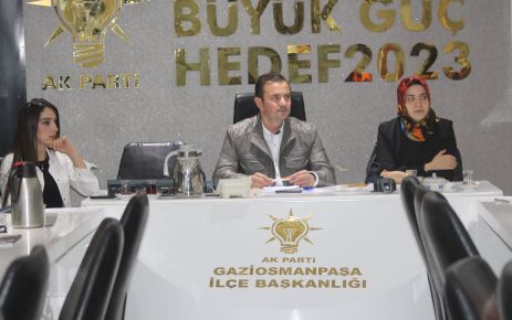 AK Parti Gaziosmanpaşa ilçe başkanlığı tanıtım medya ve birim başkanları