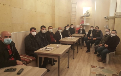 AK Parti Mevlana Mahalle toplantısı başkanlar Yusuf Polat,Halil Miroğlu ve