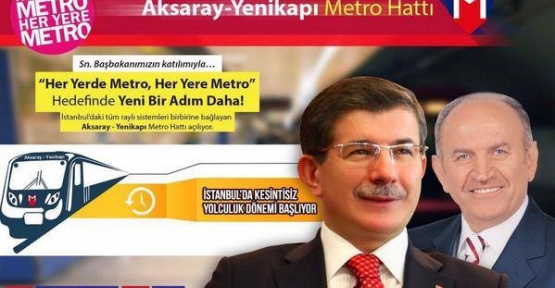 Aksaray metrosu açılıyor İstanbul Aksaray metrosunun, Başbakan Ahmet Davutoğlu'nun katılımıyla bugün açılacağı açıklandı.