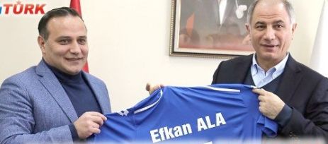 İçişleri Bakanı Efkan Ala,Erzurumspor'u şampiyon yapan Kulüp Başkanı Ali Demirhan'ı