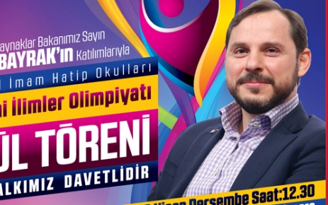 İstanbul İslami İlimler Olimpiyatı’nın ödül töreni Enerji ve Tabii Kaynaklar