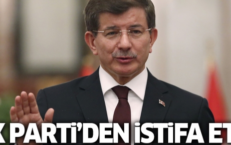 AK Parti’den istifa eden eski başbakan Ahmet Davutoğlu’nun ardından eski