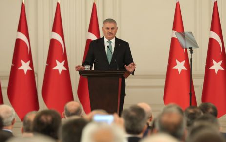 Başbakan Binali Yıldırım, Çankaya Köşkü'nde, Türkiye İhracatçılar Meclisi (TİM) üyeleri