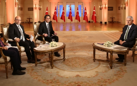 Başbakan Binali Yıldırım, Çankaya Köşkü'nde, TRT 1 ve TRT Haber