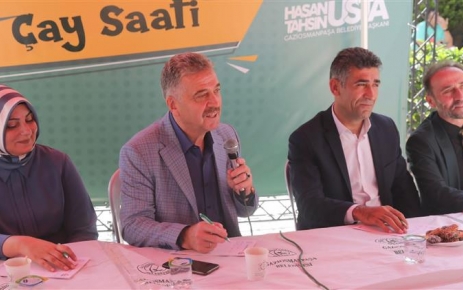 Gaziosmanpaşa Belediye Başkanı Hasan Tahsin Usta, "Başkanla Çay Saati" programı