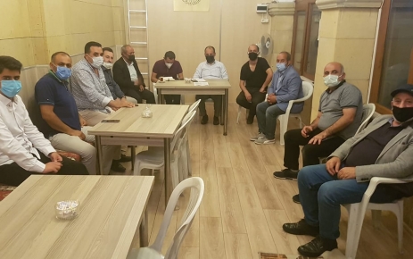 AK Parti Mevlana mahalle teşkilat toplantısı başkanlar Yusuf Polat, Halil
