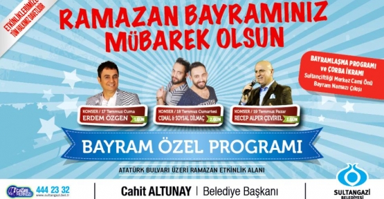 Sultangazi Belediyesi, Ramazan Bayramında çeşitli etkinlikler düzenledi.