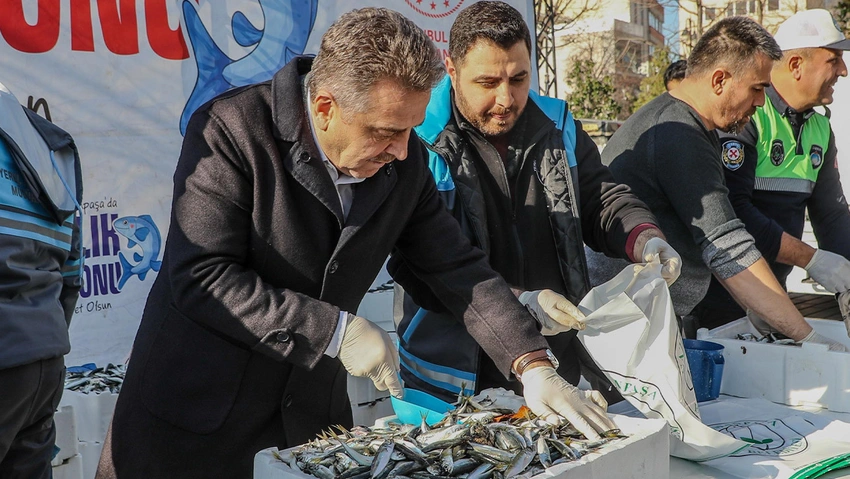 Gaziosmanpaşalı vatandaşlara 3 ton balık ikramı yapıldı.