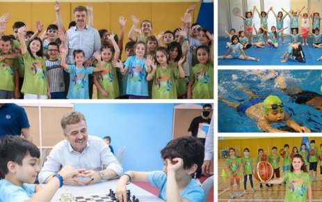 Gaziosmanpaşa Belediyesi, okulların tatile girmesiyle birlikte öğrencileri spora teşvik etmek