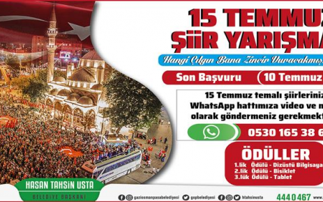 Gaziosmanpaşa Belediyesi, “15 Temmuz Demokrasi ve Milli Birlik Günü” temalı