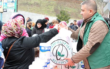 Gaziosmanpaşa Belediyesi, ilçede bulunan ihtiyaç sahibi aileleri ve bebekleri unutmadı.