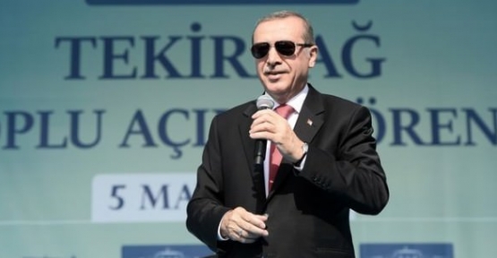 Cumhurbaşkanı Recep Tayyip Erdoğan Tekirdağ'da toplu açılış töreninde konuştu.