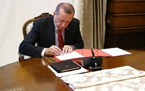 Cumhurbaşkanı Recep Tayyip Erdoğan'ın imzasıyla bazı bakanlık, kurum ve kuruluşlara