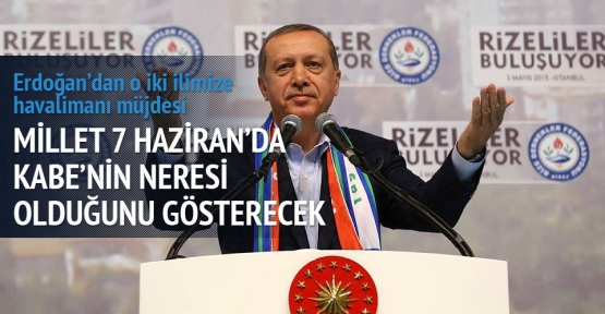 Cumhurbaşkanı Erdoğan, İstanbul'da Rizeliler buluşmasında konuştu.