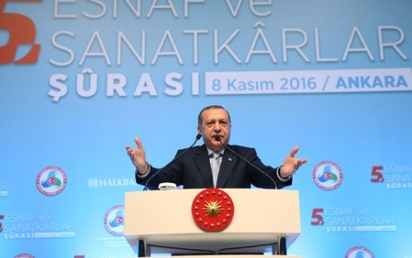 Cumhurbaşkanı Erdoğan, Esnaf ve Sanatkarlar Şürası’na Katıldı Cumhurbaşkanı Erdoğan, “İnşallah bu şûrada alınacak kararlar, esnaf ve sanatkârlarımızın