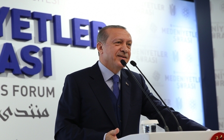 Cumhurbaşkanı Recep Tayyip Erdoğan, İbn Haldun Üniversitesi'nde düzenlenen Uluslararası Medeniyetler