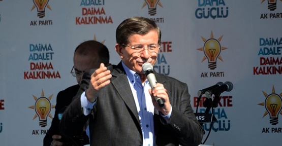 Başbakan Ahmet Davutoğlu Iğdır'da düzenlenen mitingde konuştu.

