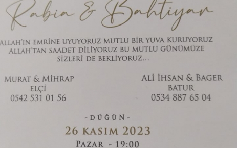 Kazım Karabekir Mevlana Spor Kulübü Başkanı Murat Elçi’nin kızı Rabia