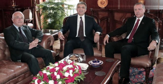 Halef Selef Cumhurbaşkanları TBMM Başkanı Cemil Çiçek'in makamında bir araya