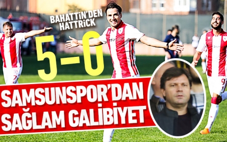 Samsunspor, deplasmanda oynadığı maçta Hekimoğlu Trabzonspor'u muhteşem bir oyunla 5-0