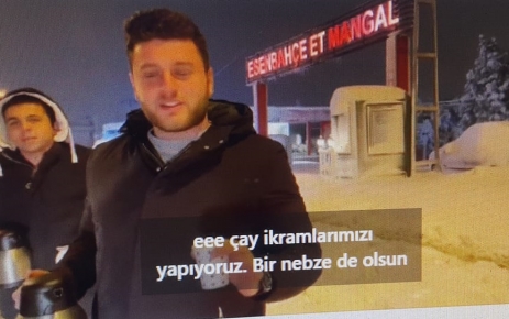 Esenbahçe Et Mangal firması yetkilileri  karda yolda kalan İstanbullulara