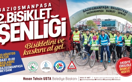 Gaziosmanpaşa Belediyesi tarafından düzenlenecek olan Gaziosmanpaşa Bisiklet Şenliği’nin ikincisi 13