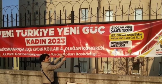 Gaziosmanpaşa AK Parti Kadın kolları 4.Olağan kongresini 21 Ocak Çarşamba