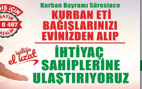 Gaziosmanpaşa Belediyesi, hayırseverlerin kurban eti bağışlarını evlerinden alarak ihtiyaç sahiplerine