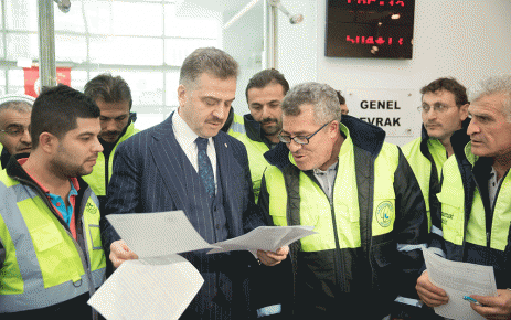 Gaziosmanpaşa Belediye Başkanı Hasan Tahsin Usta "Taşeron çalışan işçilerimiz bugün