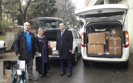 Gaziosmanpaşa Kaymakamlığı sosyal yardımlaşma müdürü Cihan Küçük, STK'na yardımlarını sürdürdü.