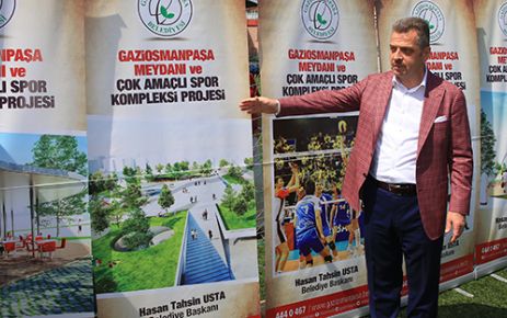 Gaziosmanpaşa Belediye Başkanı Hasan Tahsin Usta, "Düzenlediği basın toplantısında Gaziosmanpaşa