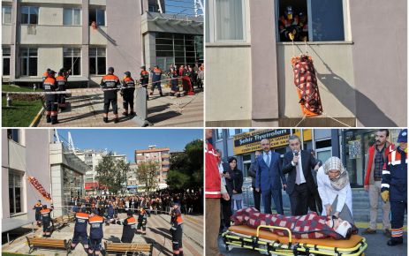 İstanbul İtfaiyesi tarafından  düzenlenen yangın tatbikatı başarıyla sonuçlandı.
