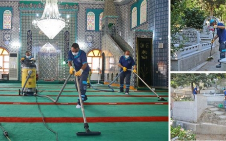 Gaziosmanpaşa Belediyesi, Kurban Bayramı öncesi ilçedeki tüm camileri temizleyip dezenfekte