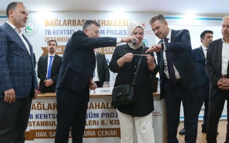 Gaziosmanpaşa’da yapımı tamamlanan Bağlarbaşı Mahallesi 1. Etap Kentsel Dönüşüm Projesi’nde