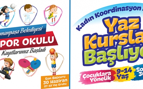 Gaziosmanpaşa Belediyesinde Yaz Kursları ve Yaz Spor Okulunun Kayıtları Başladı.