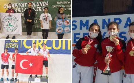 Gaziosmanpaşa Belediyesi Spor Kulübü sporcuları, Karate ve Badminton’da elde ettikleri