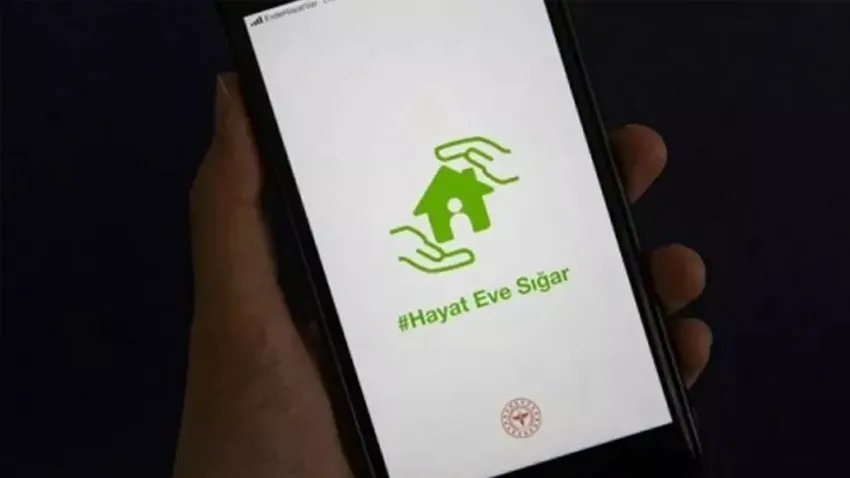 Sağlık Bakanlığınca hizmete sunulan, mobil marketlerden ücretsiz indirilebilen 'Hayat Eve