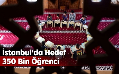 İstanbul’da yaz Kur’an kurslarında hedef 350 bin öğrenci İstanbul Müftüsü Prof. Dr. Yılmaz, "Geçen yıl İstanbul'da 287 bin