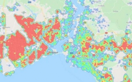 İstanbul'un koronavirüs yoğunluk haritası güncellendi. Bağcılar, Esenler, Esenyurt, Güngören, Sultangazi