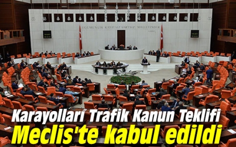Karayolları Trafik Kanun Teklifi Meclis’te kabul edildiKaynak: Karayolları Trafik Kanun Teklifi Meclis’te kabul edildi Karayolları Trafik Kanunu ile Bazı Kanunlarda Değişiklik Yapılmasına Dair Kanun