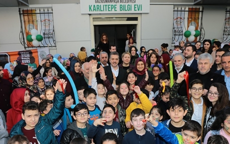 Gaziosmanpaşa Belediyesi, Karlıtepe Mahallesi Bilgi Evi’ni törenle hizmete açtı. 