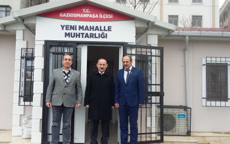 Gaziosmanpaşa Kaymakamı Yaşar Karadeniz,Yenimahalle Muhtarlığına bir ziyaret gerçekleştirdi.
