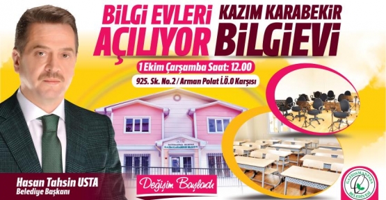 Gaziosmanpaşa Belediye Başkanı Hasan Tahsin Usta” Bilgi evlerine çok önem