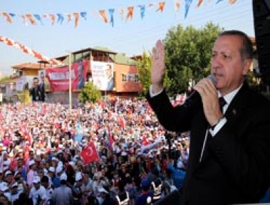 Cumhurbaşkanı adayı ve Başbakan Recep Tayip Erdoğan, Ordu’da yaptığı mitinginden
