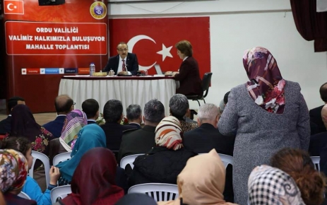 Ordu Valisi Seddar Yavuz, Mahallenin sorunlarını ve ihtiyaçlarını yerinde tespit