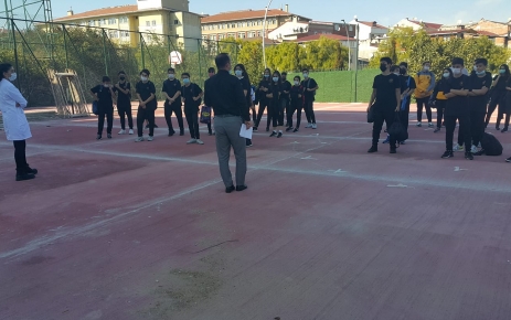 Özel Seyit Ateş spor Lisesi öğrencileri spor vadisindeki derslerini tamamlayarak